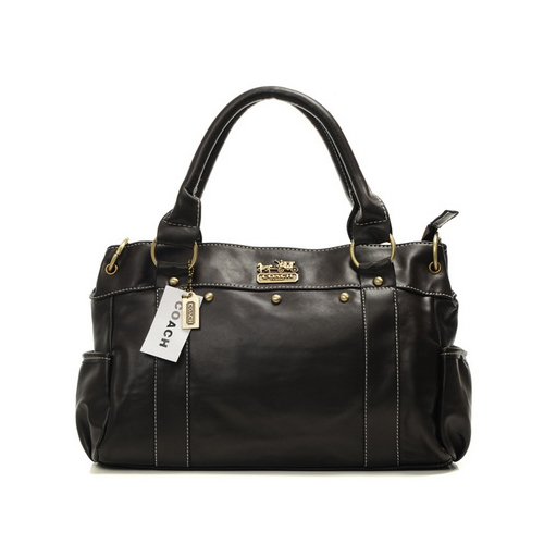 Coach Stud City Medium Coffee Satchels DHR - Click Image to Close